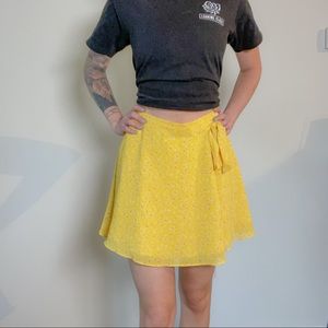 Forever 21 Floral Wrap Skirt